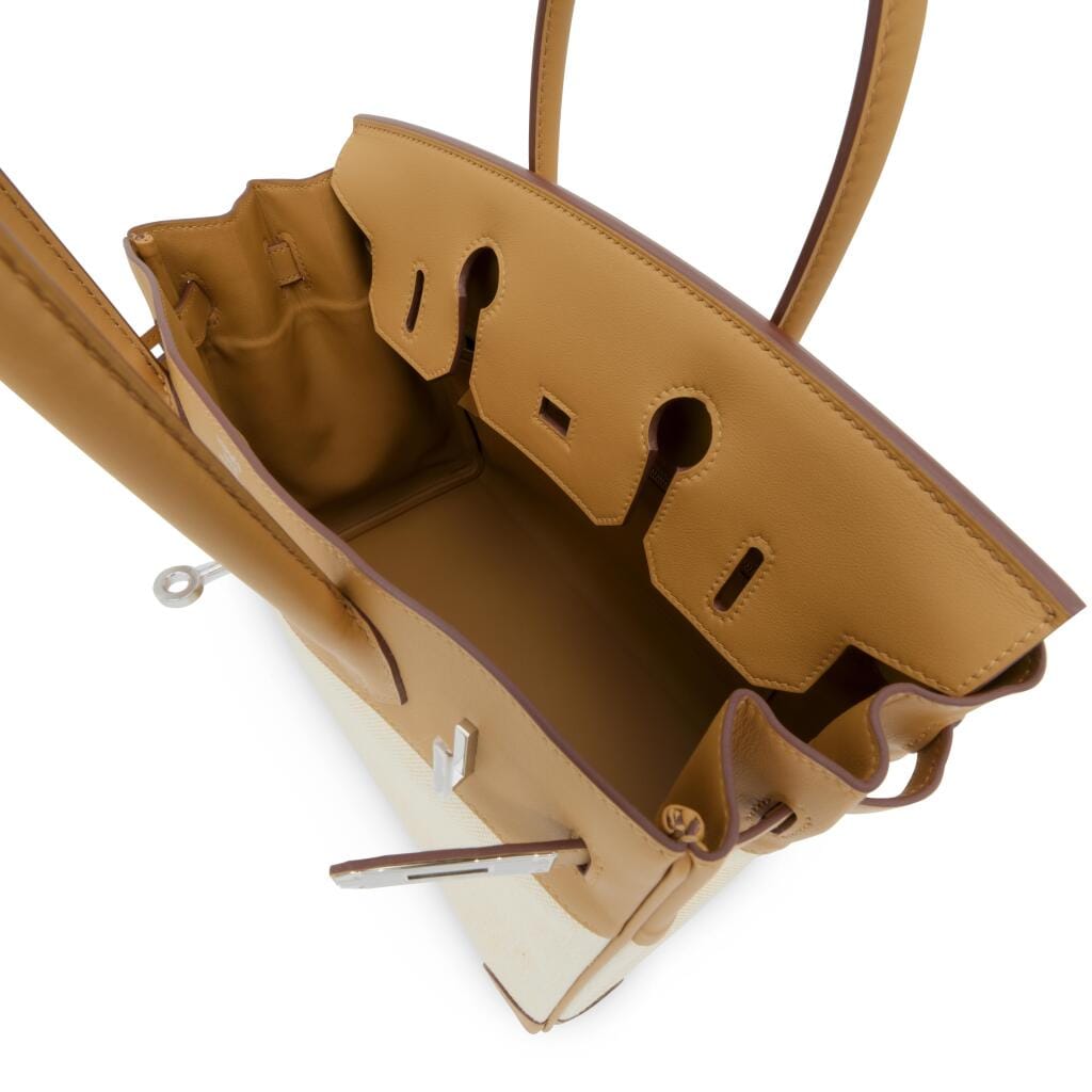 Paille Swift and Sesame and Ecru Toile Birkin 30 Palladium Hardware, 2026