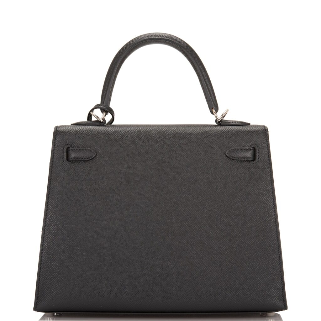 Black Epsom Sellier Kelly 25 Palladium Hardware, 2026