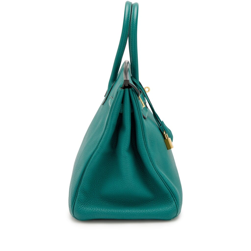 Malachite Togo Birkin 35 Gold Hardware, 2013