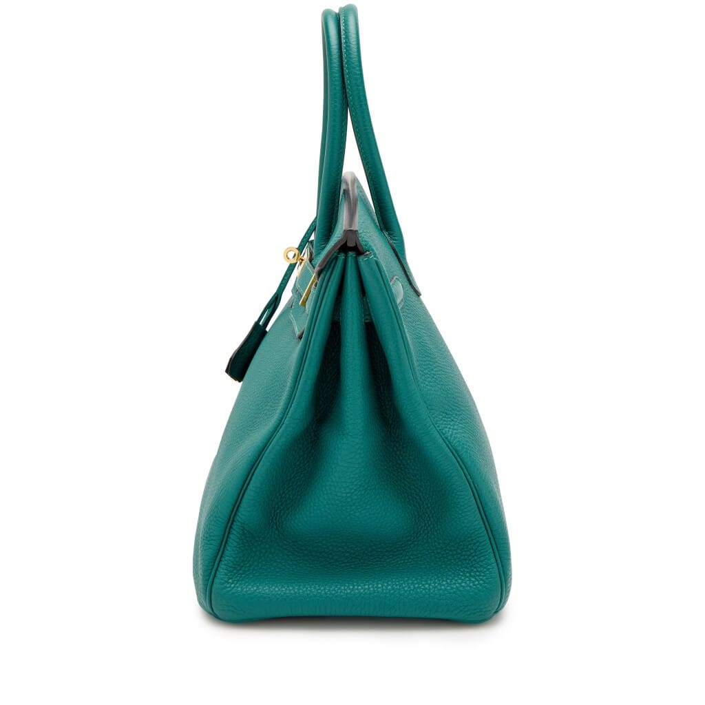 Malachite Togo Birkin 35 Gold Hardware, 2013