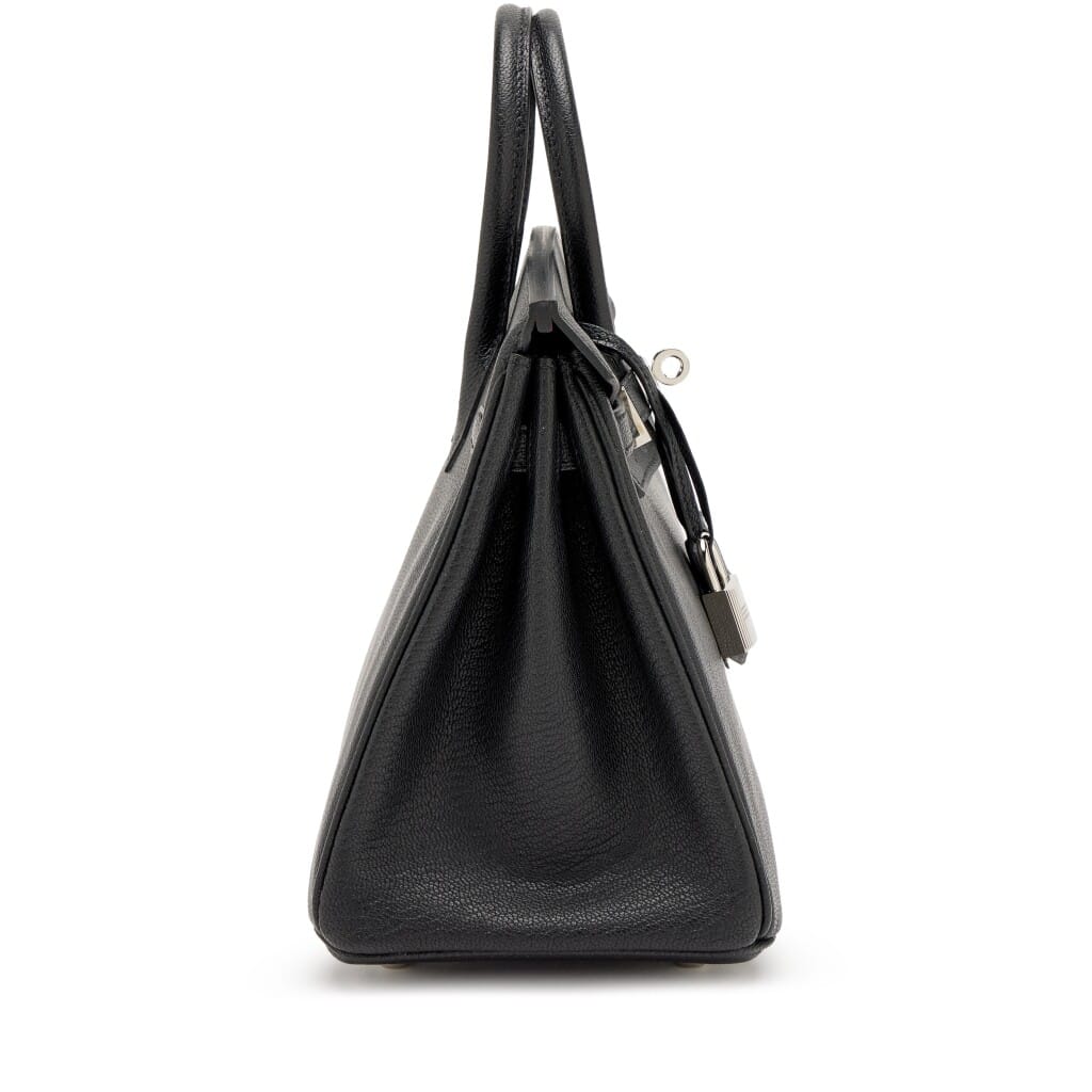 Black and Rouge Casaque Chèvre Mysore HSS Birkin 25 Palladium Hardware, 2019
