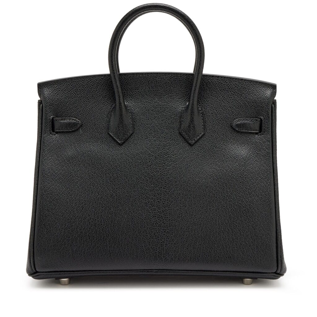Black and Rouge Casaque Chèvre Mysore HSS Birkin 25 Palladium Hardware, 2019