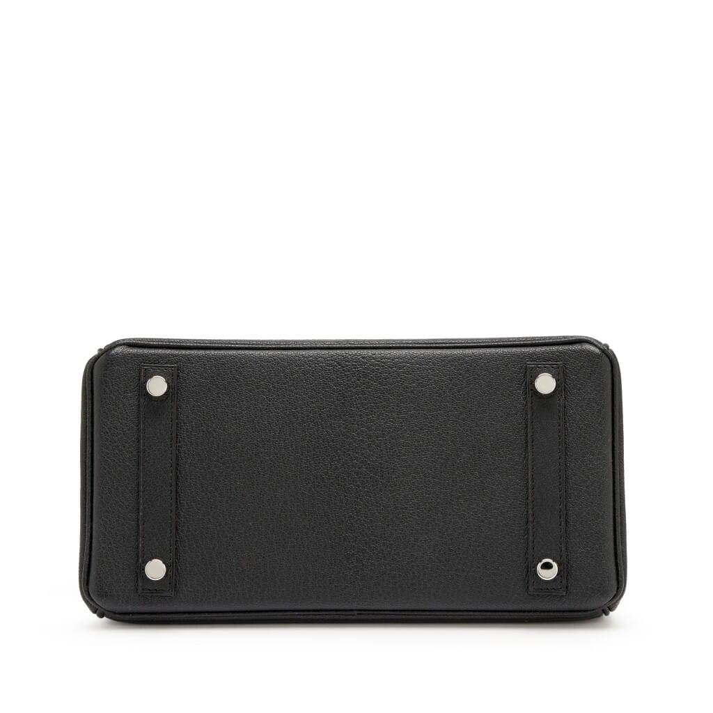 Black and Rouge Casaque Chèvre Mysore HSS Birkin 25 Palladium Hardware, 2019