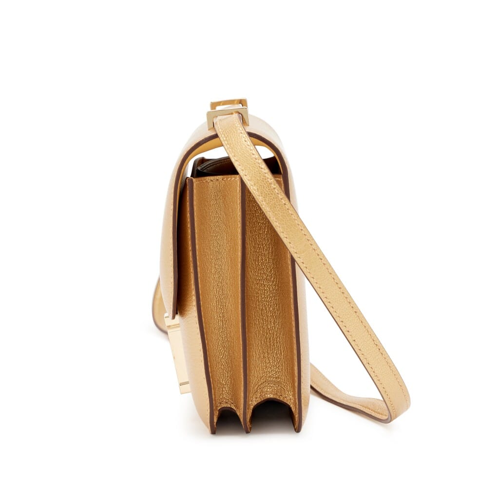 Dore Chèvre Chamkilight Metallic Mini Constance 18 Permabrass Hardware, 2026