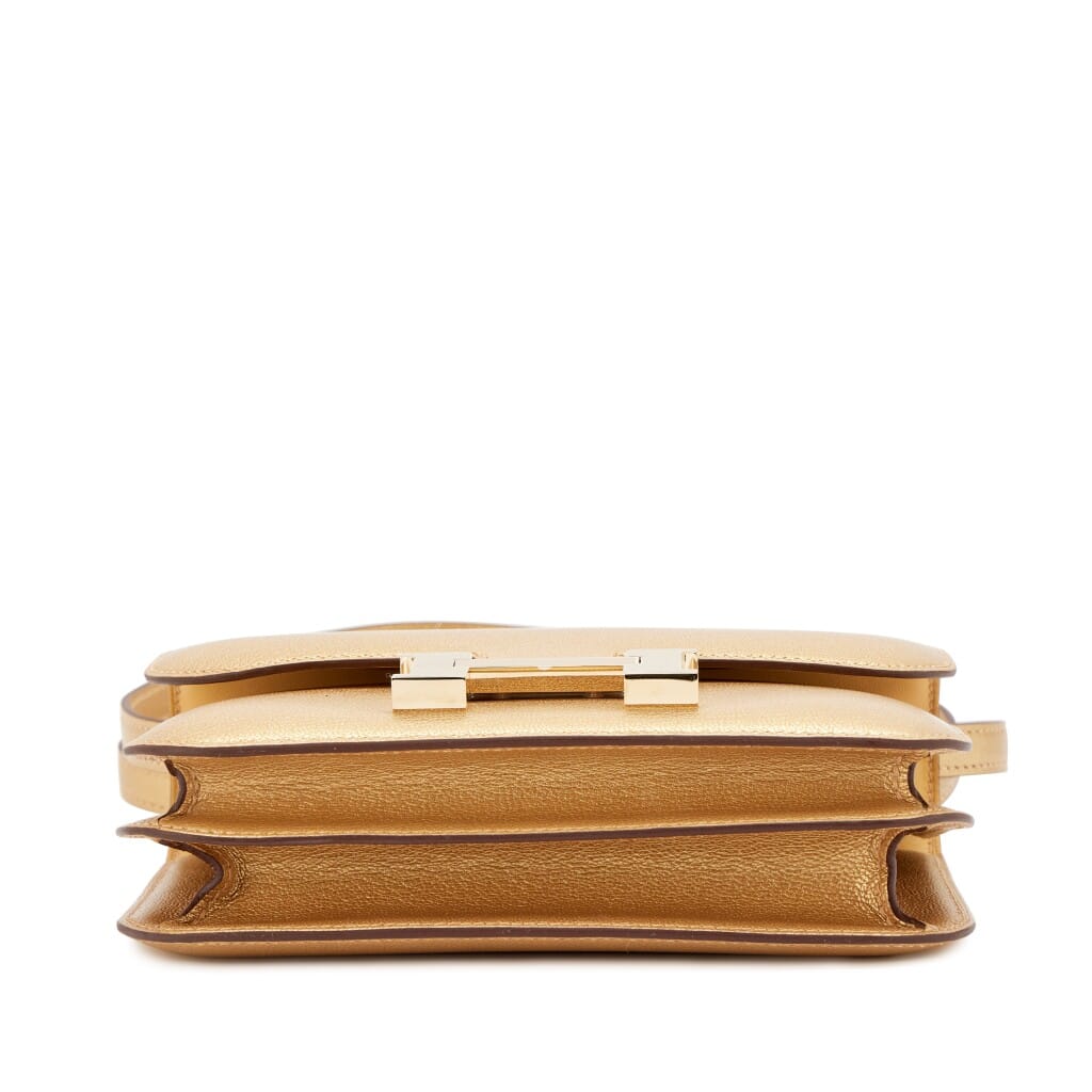 Dore Chèvre Chamkilight Metallic Mini Constance 18 Permabrass Hardware, 2026