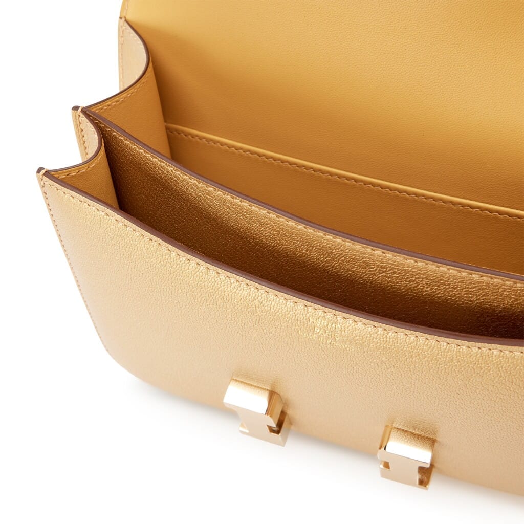 Dore Chèvre Chamkilight Metallic Mini Constance 18 Permabrass Hardware, 2026