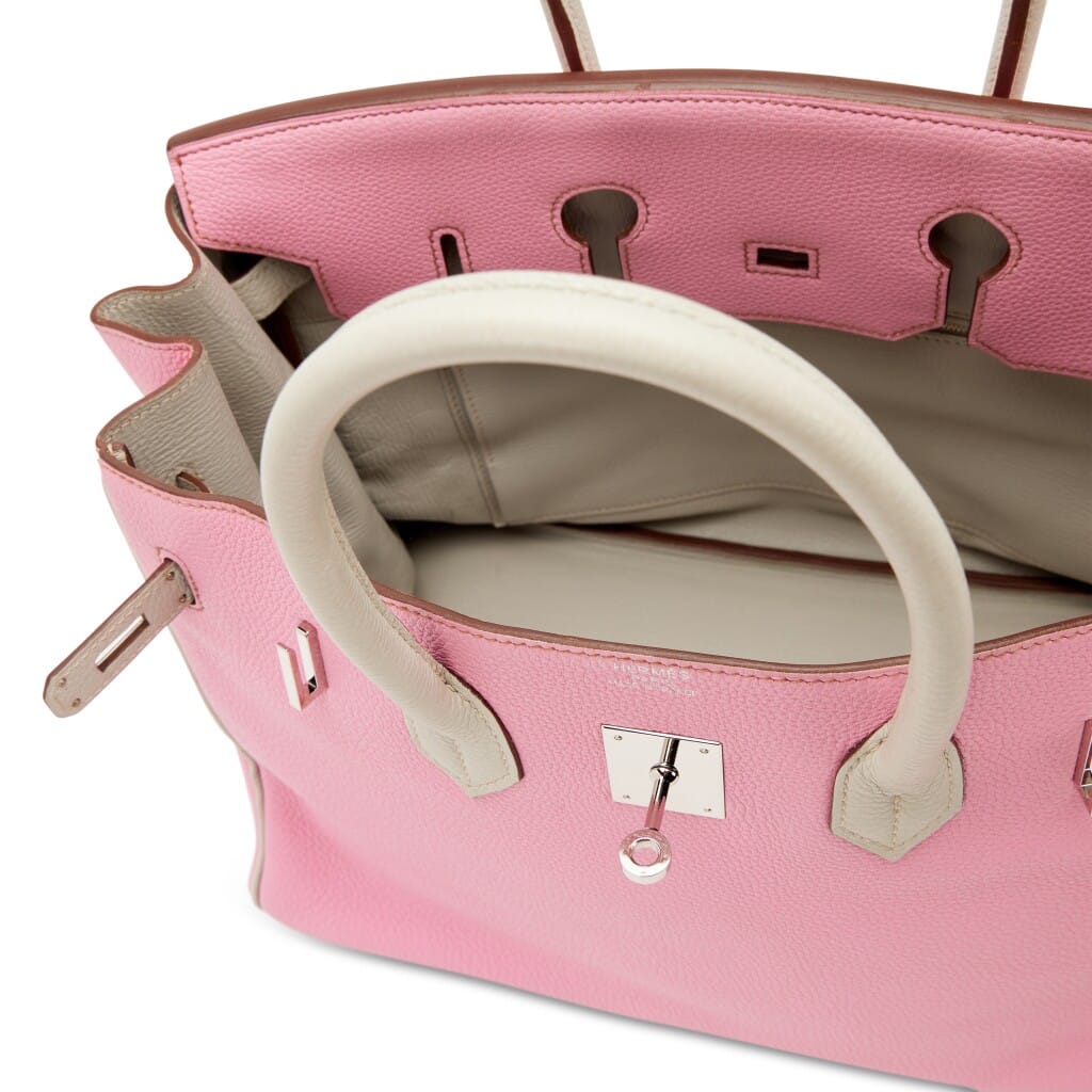 Bubblegum Pink 5P and Gris Perle Togo HSS Birkin 35 Palladium Hardware, 2013