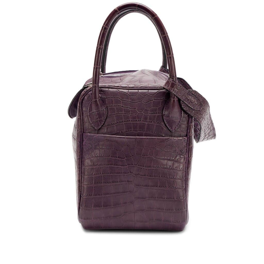 Amethyst Niloticus Crocodile Lindy 30 Palladium Hardware, 2011