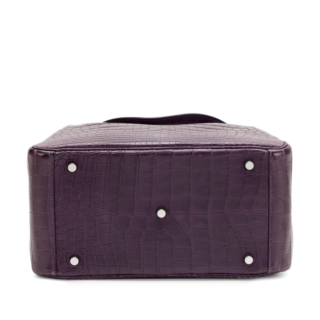 Amethyst Niloticus Crocodile Lindy 30 Palladium Hardware, 2011