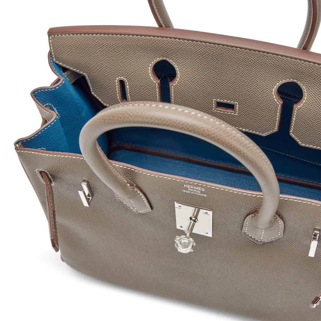 Etain Bleu Thalassa Epsom Verso Candy Birkin 30 Palladium Hardware, 2011