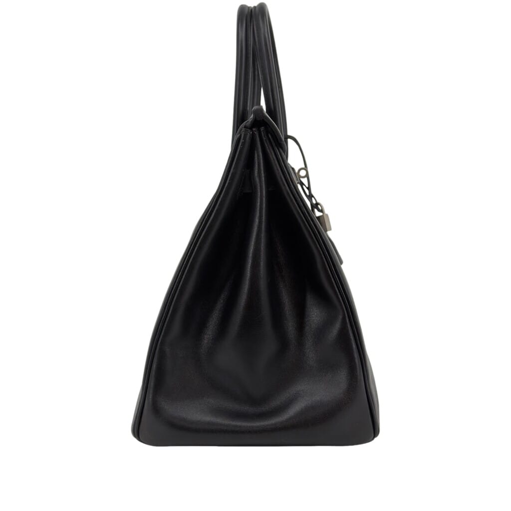 Black Box Calf Birkin 35 Brushed Palladium Hardware, 2003
