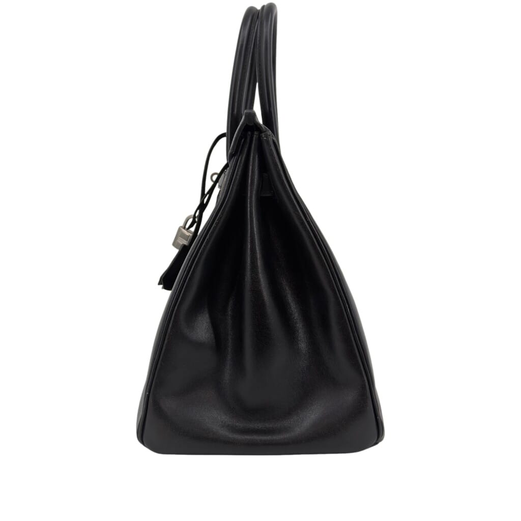 Black Box Calf Birkin 35 Brushed Palladium Hardware, 2003