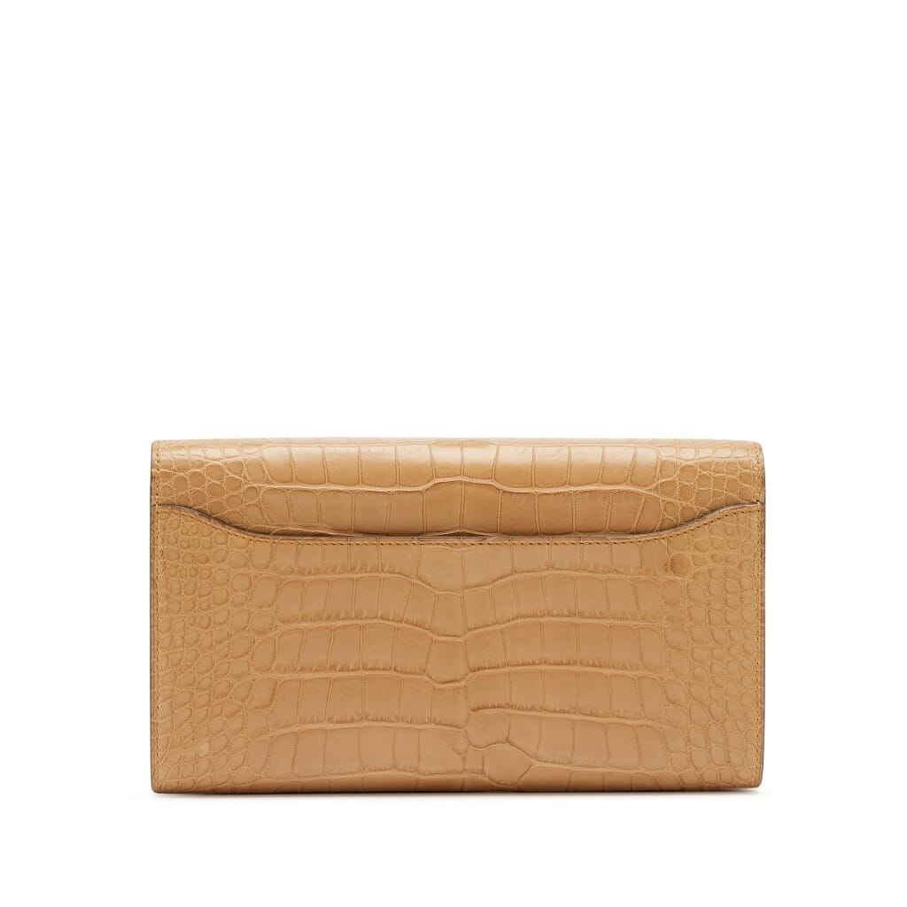 Chai Matte Alligator Constance-To-Go Wallet Gold Hardware, 2025
