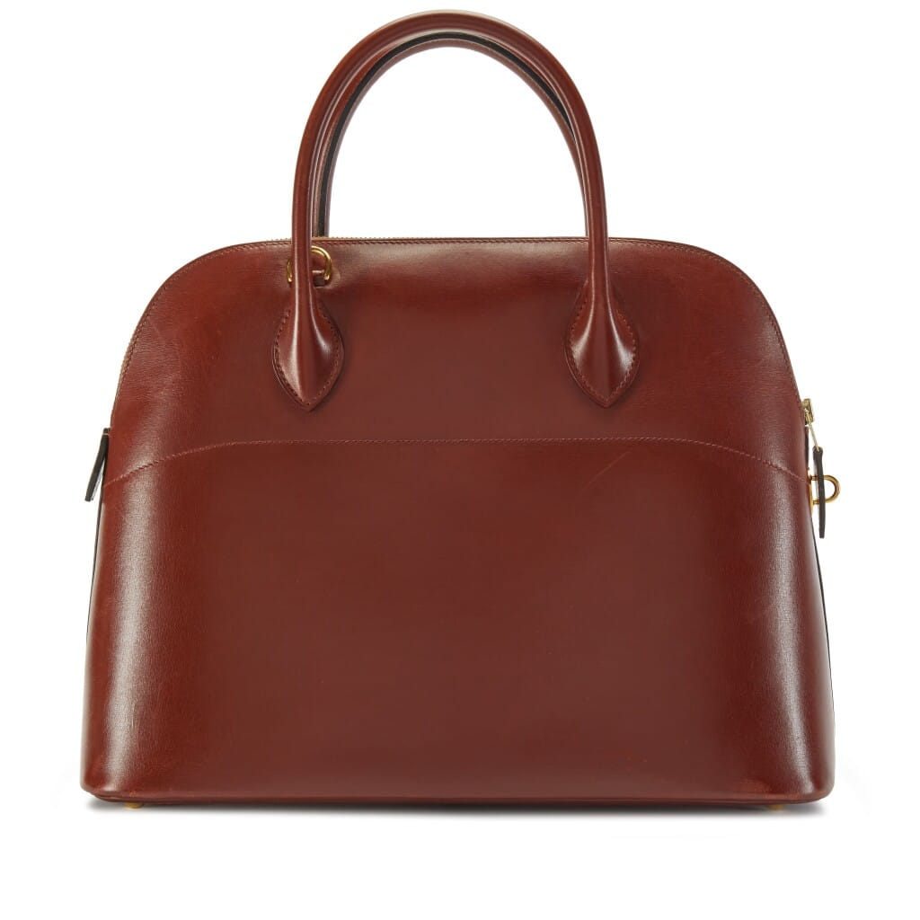Vintage Noisette Box Calf Bolide 35 Gold Hardware, 1995