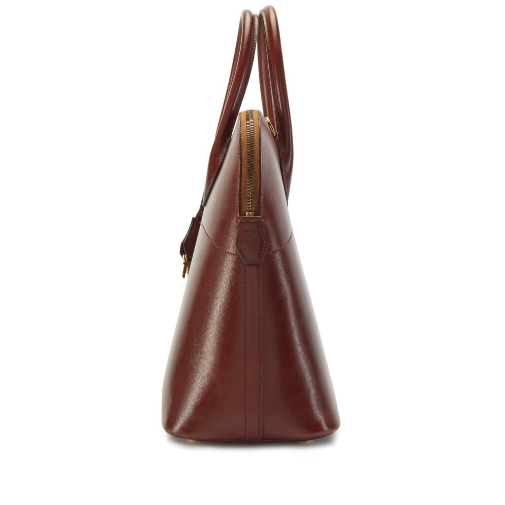 Vintage Noisette Box Calf Bolide 35 Gold Hardware, 1995