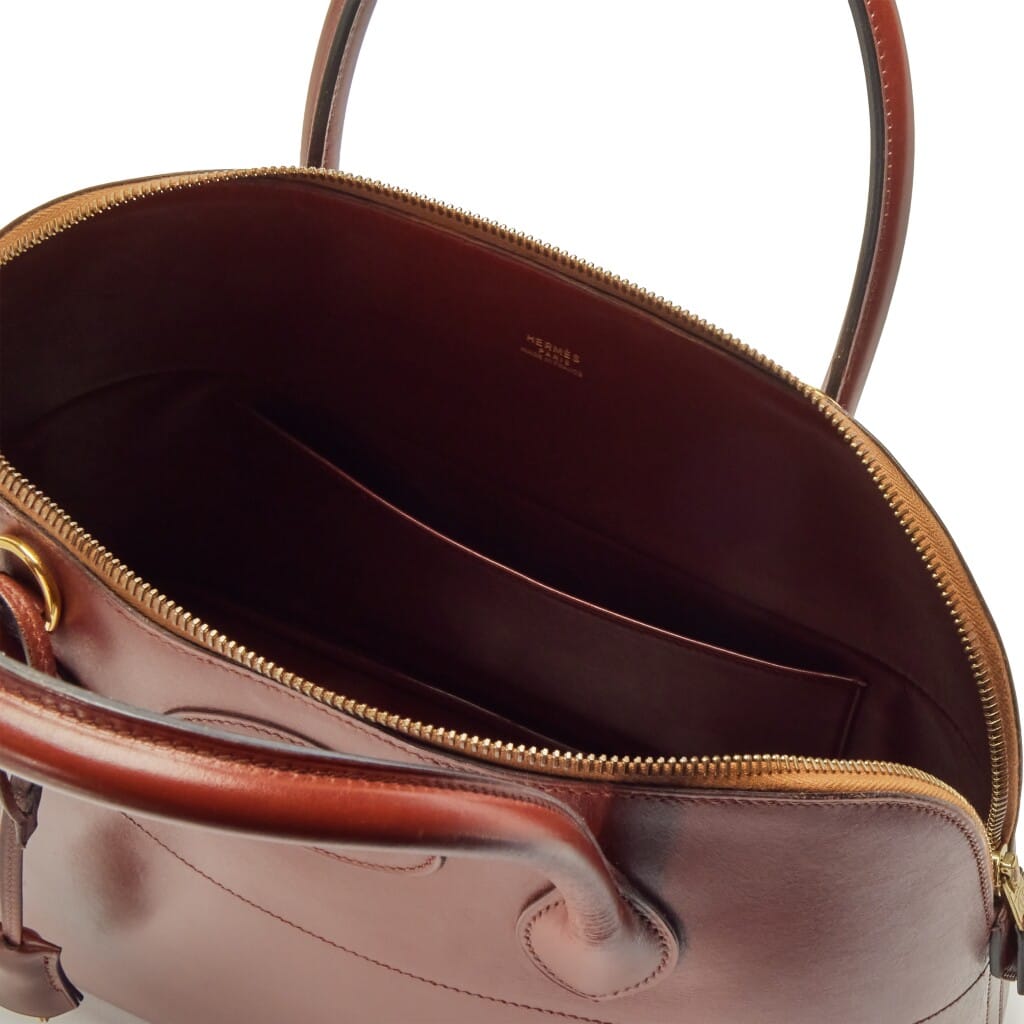Vintage Noisette Box Calf Bolide 35 Gold Hardware, 1995