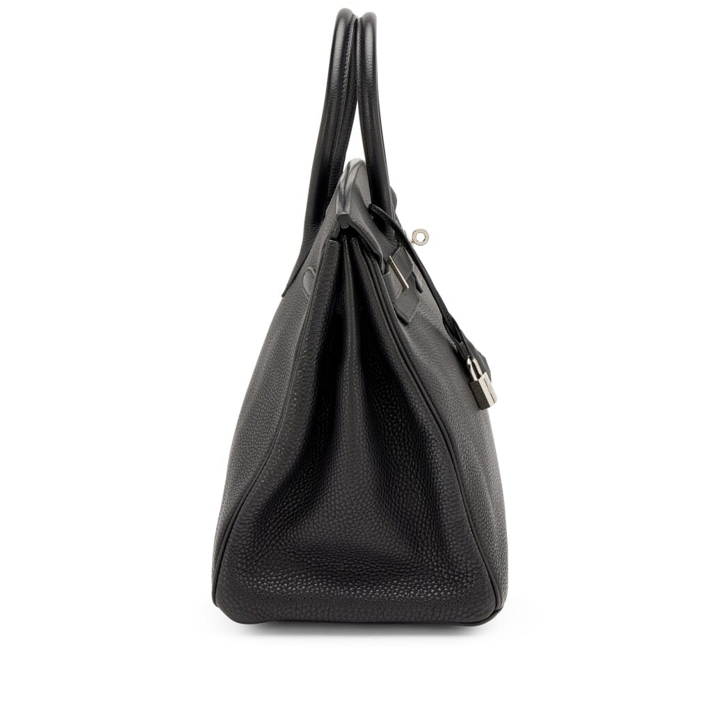 Black Togo Birkin 35 Palladium Hardware, 2003