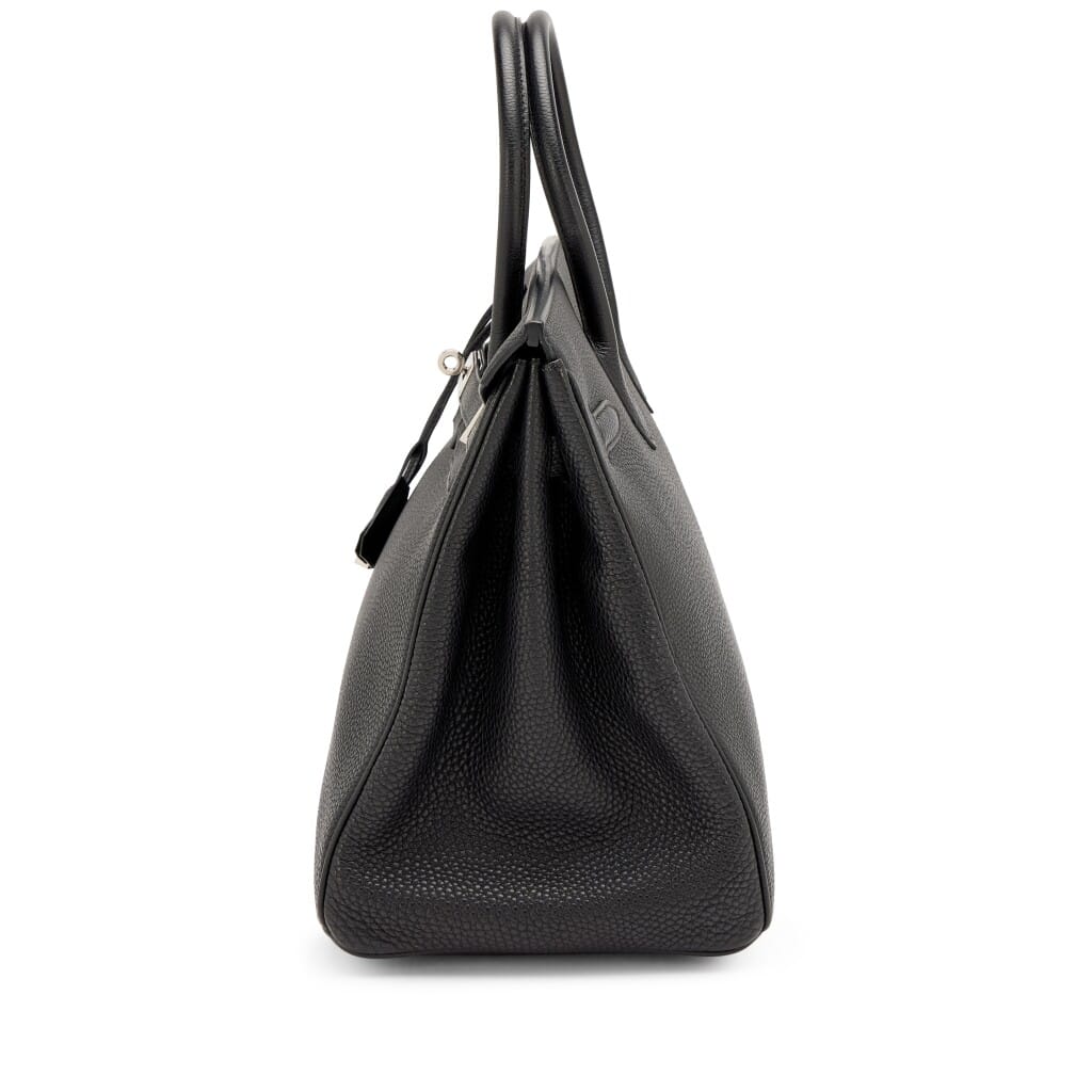 Black Togo Birkin 35 Palladium Hardware, 2003