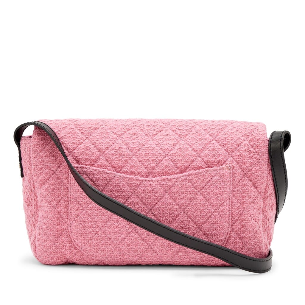 Pink Quilted Tweed Easy Reissue Mademoiselle Messenger Bag Ruthenium Hardware, 2009