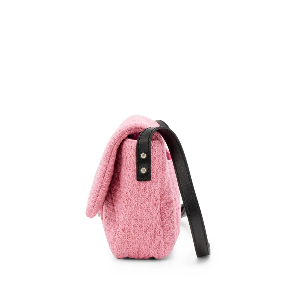 Pink Quilted Tweed Easy Reissue Mademoiselle Messenger Bag Ruthenium Hardware, 2009