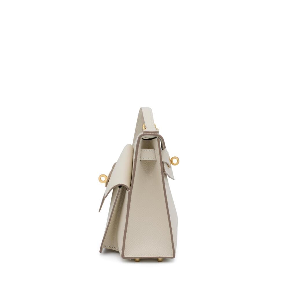 Limited Edition Craie Epsom Kelly en Désordre 20 Sellier Gold Hardware, 2026