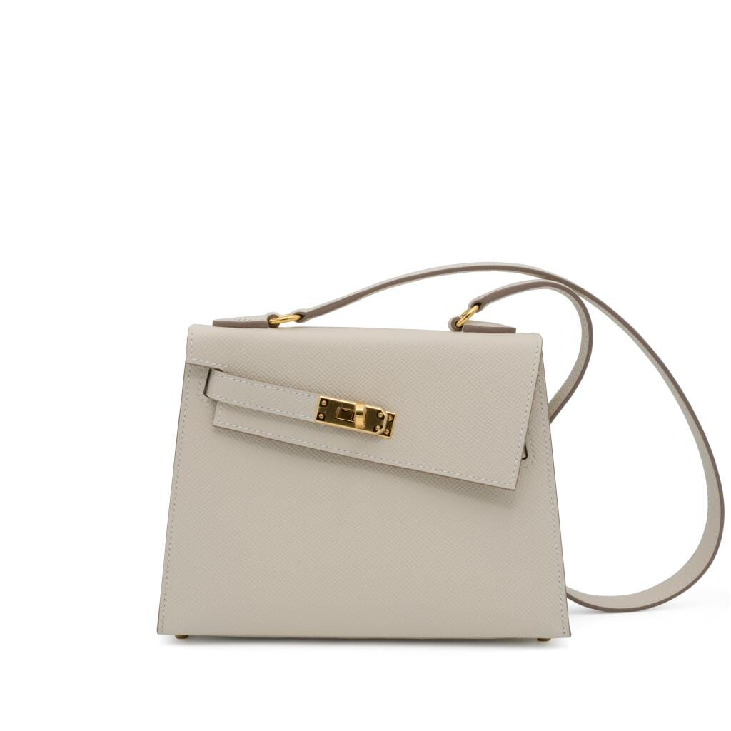 Limited Edition Craie Epsom Kelly en Désordre 20 Sellier Gold Hardware, 2026