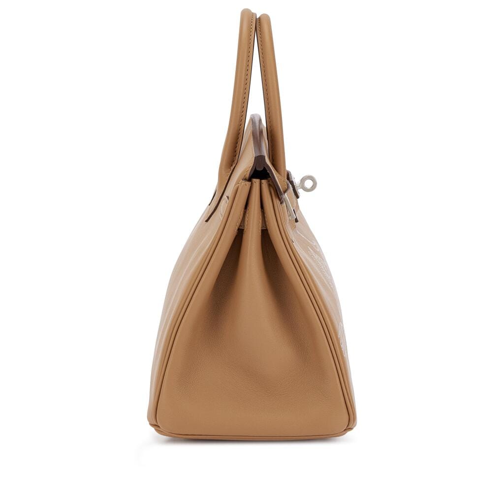 Limited Edition Biscuit Swift In and Out Birkin 25 Palladium Hardware, 2023