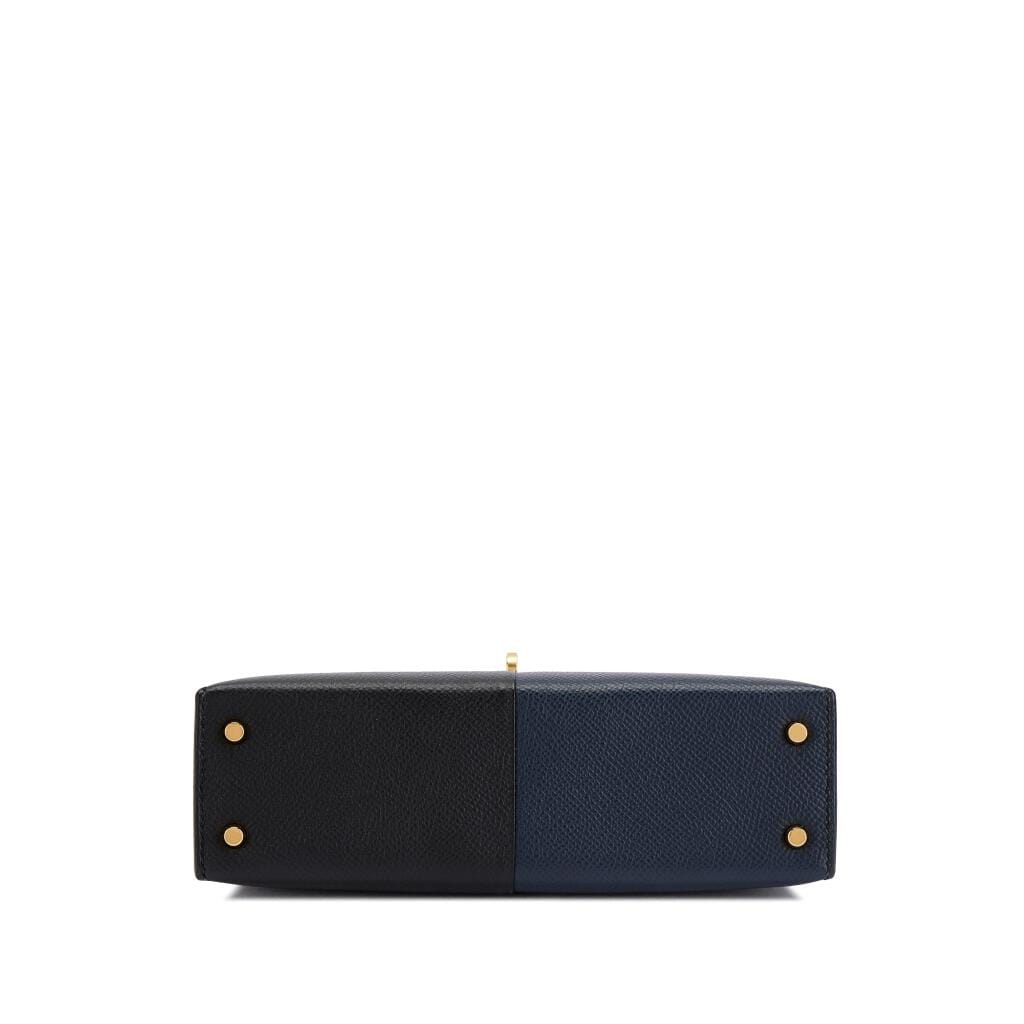 Limited Edition Bleu Indigo, Black Epsom and Rouge Grenat Casaque Mini Kelly II 20 Gold Hardware, 2021