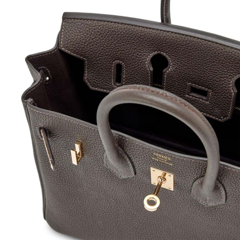 Bai Brun Togo Birkin 25 Permabrass Hardware, 2025