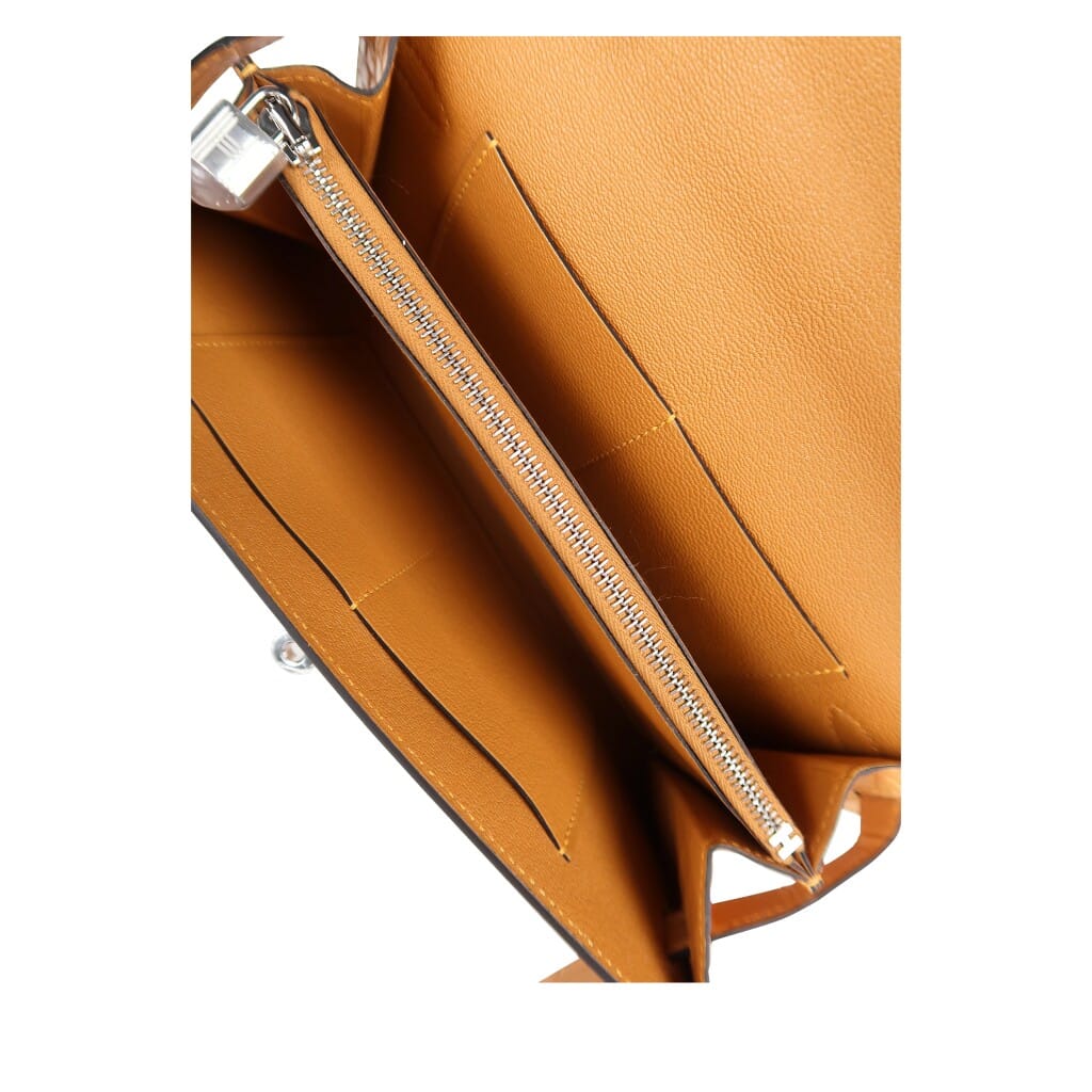 Blond Matte Alligator Kelly-To-Go Wallet Palladium Hardware, 2026