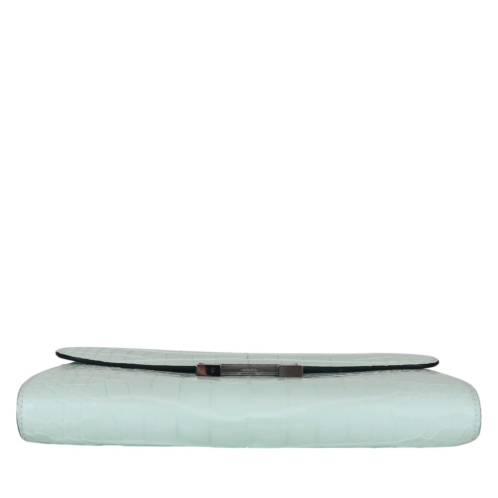 Vert Peppermint Matte Alligator Constance-To-Go Wallet Palladium Hardware, 2025