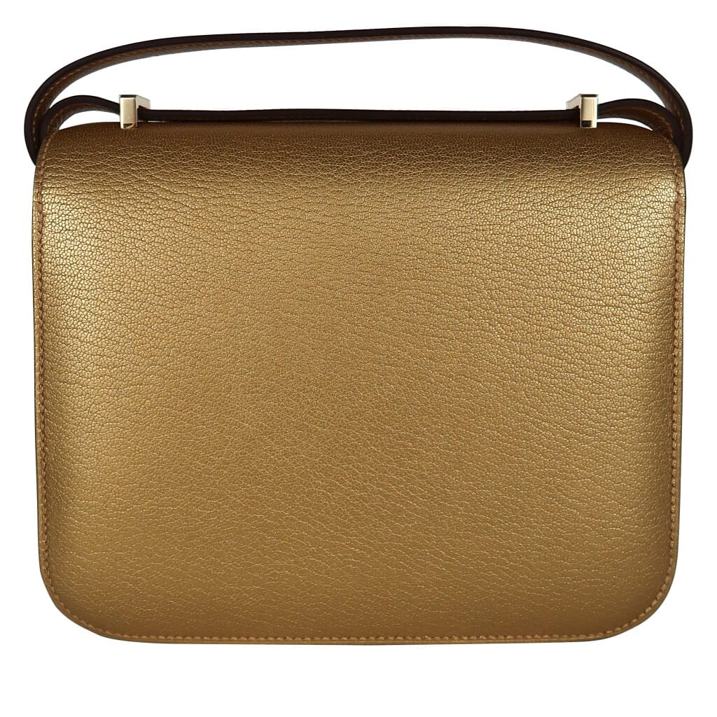 Limited Edition Doré Chèvre Chamkilight Metallic Mini Constance 18 Permabrass Hardware, 2024