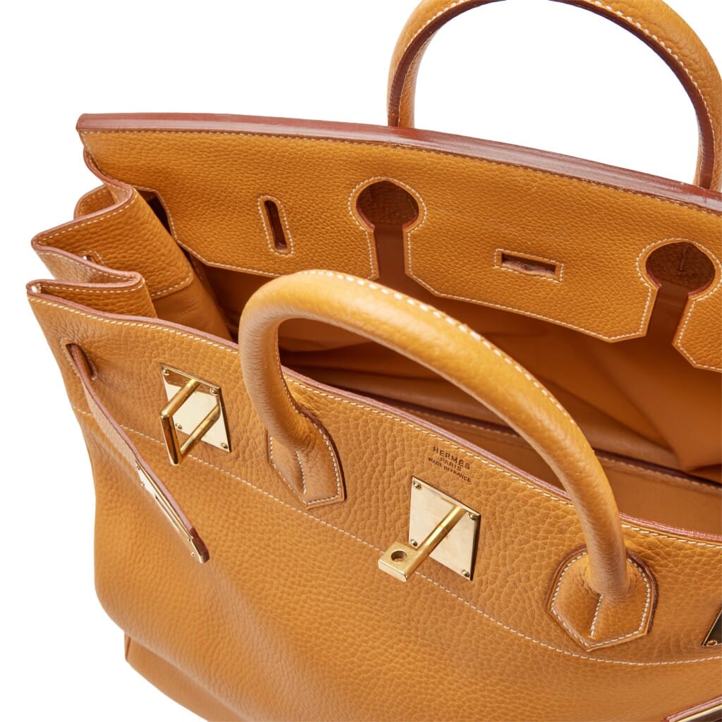 Vintage Sable Ardennes Birkin HAC Haut à Courroies 45 Gold Hardware, 1993