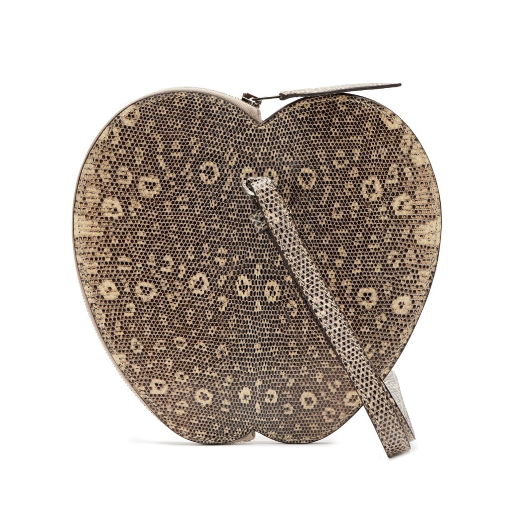 Ombre Lizard Tutti Frutti Apple Clutch Palladium Hardware, 2016