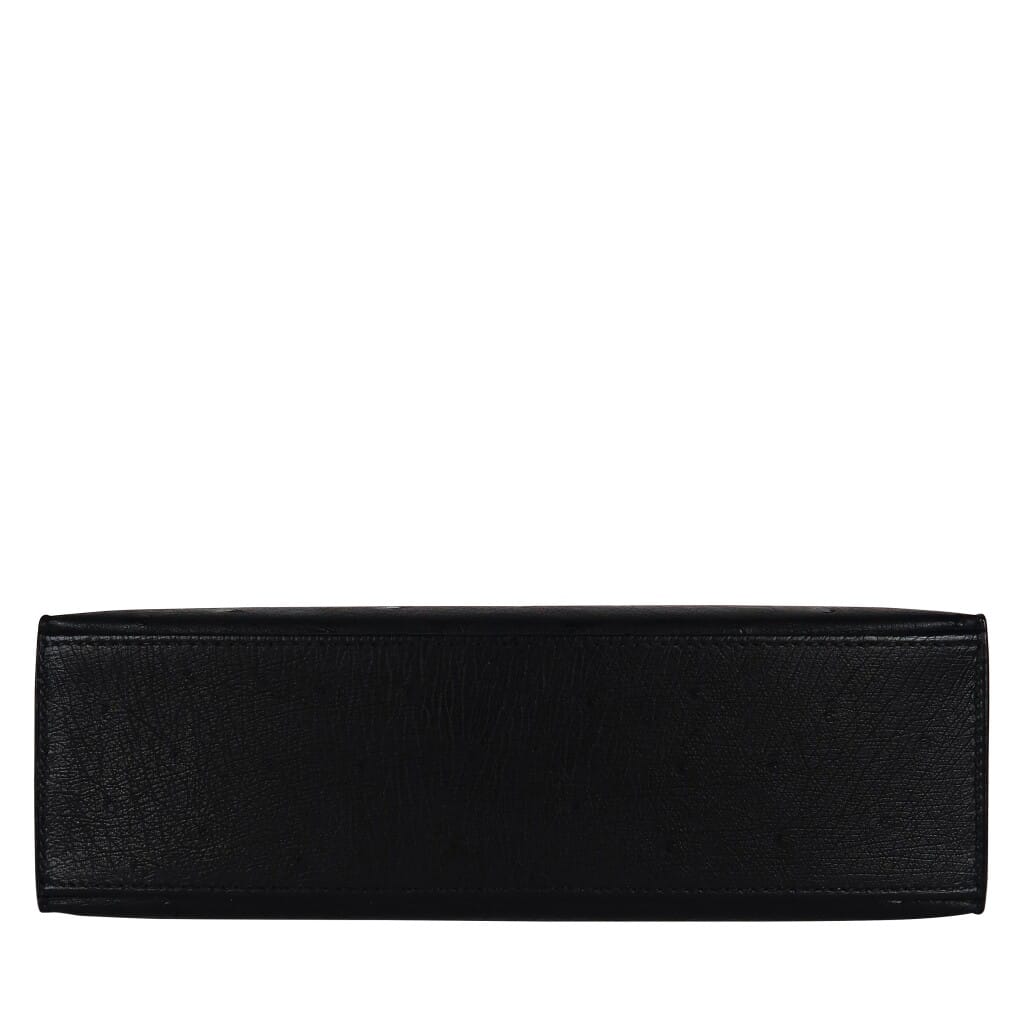 Black Ostrich Kelly Pochette Gold Hardware, 2025