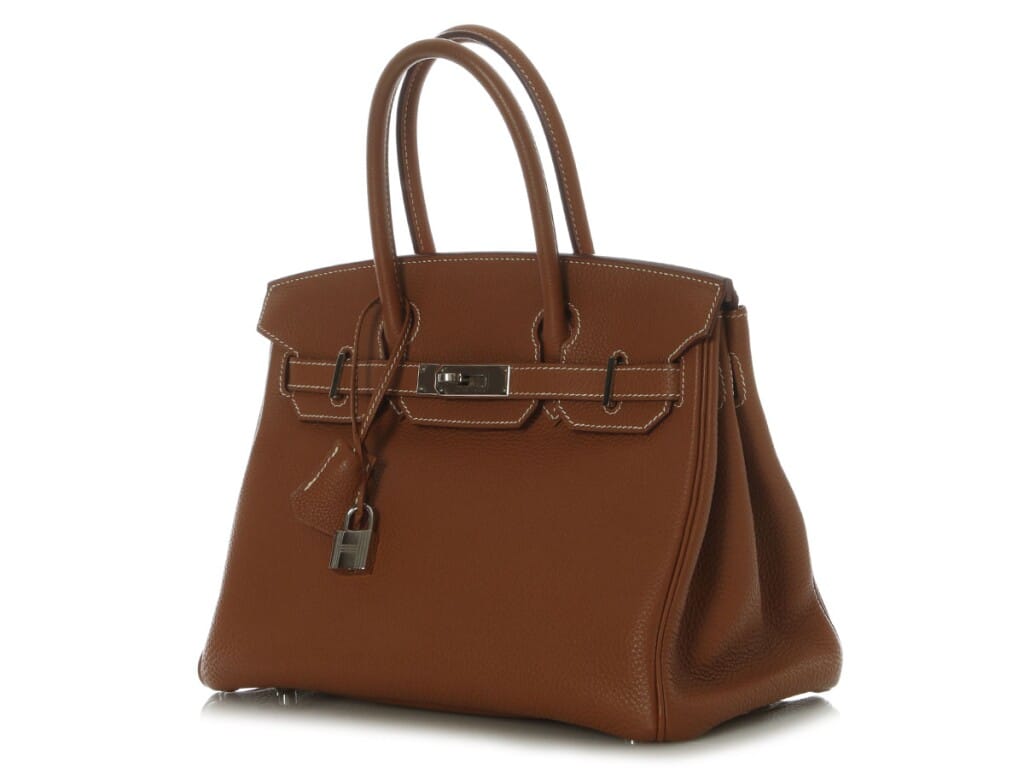 Gold Togo Birkin 30 Palladium Hardware, 2014