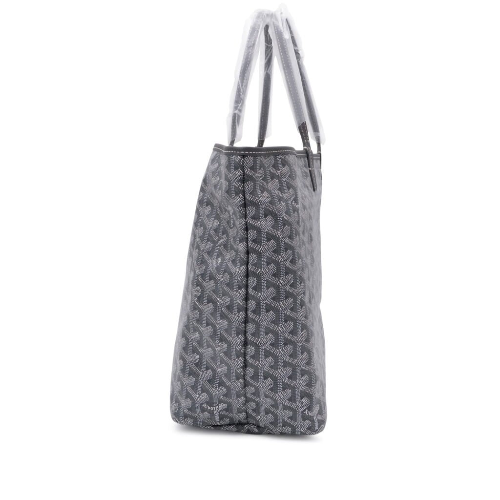 Grey Goyardine Canvas and Chevroches Calfskin Saint Louis PM Tote