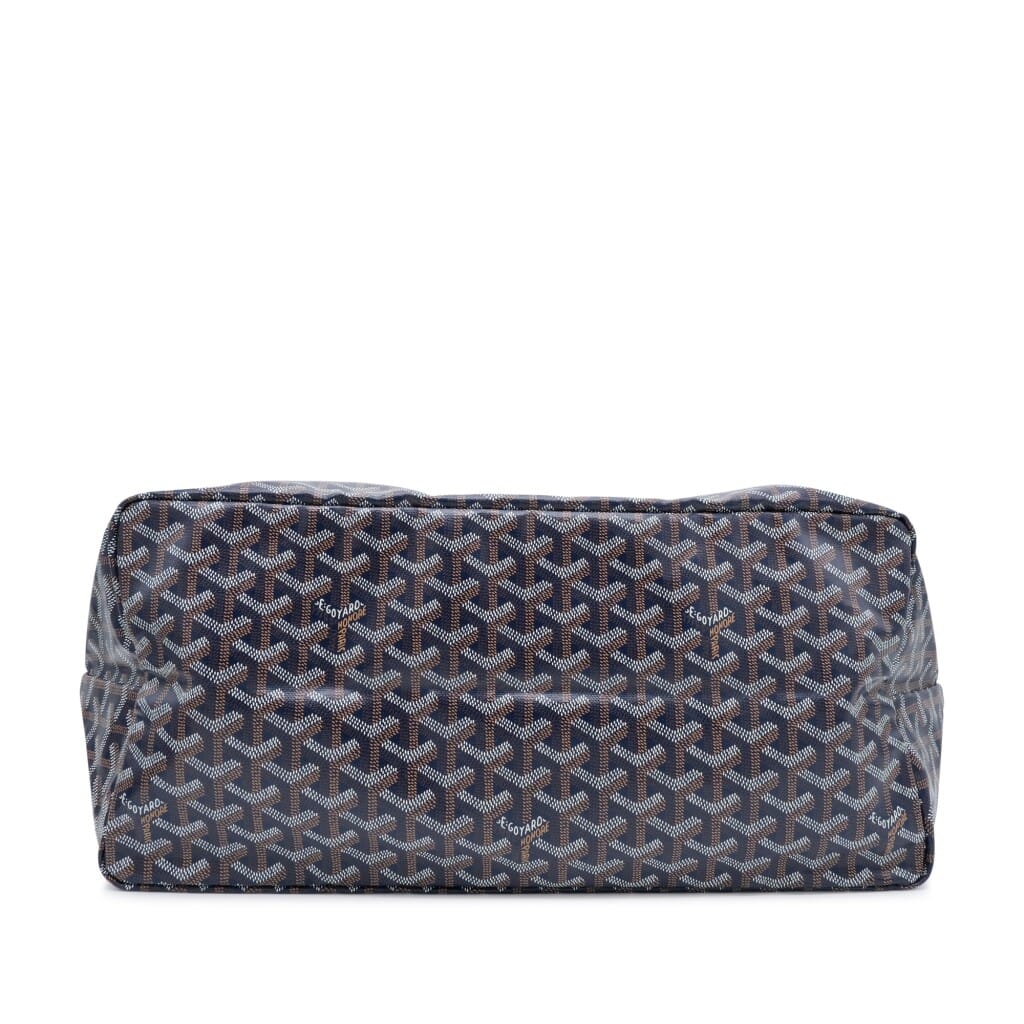 Navy Goyardine Canvas and Chevroches Calfskin Saint Louis GM Bag