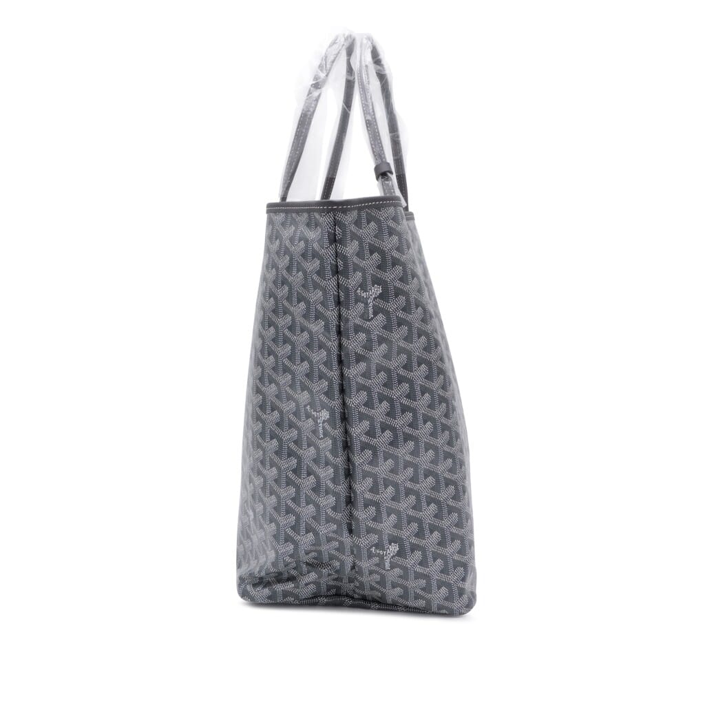 Grey Goyardine Canvas and Chevroches Calfskin Saint Louis GM Bag