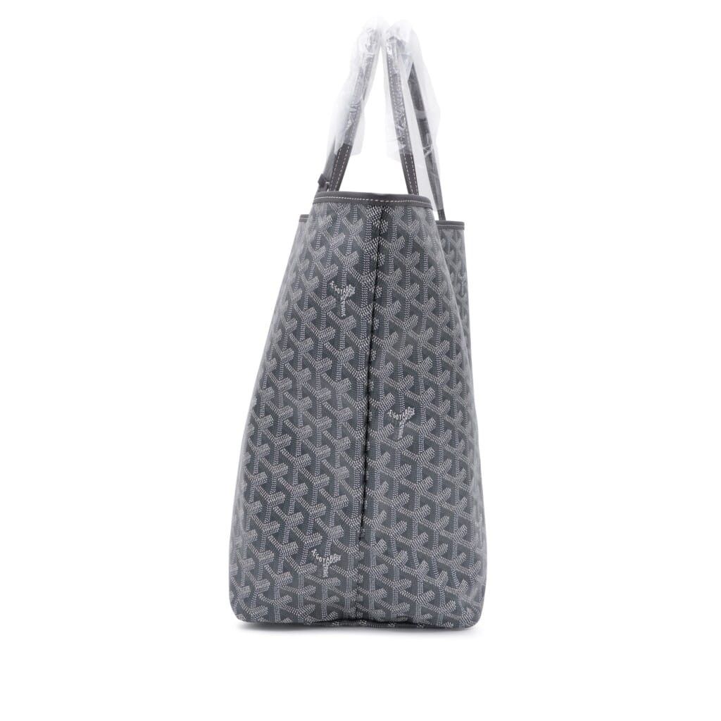 Grey Goyardine Canvas and Chevroches Calfskin Saint Louis GM Bag