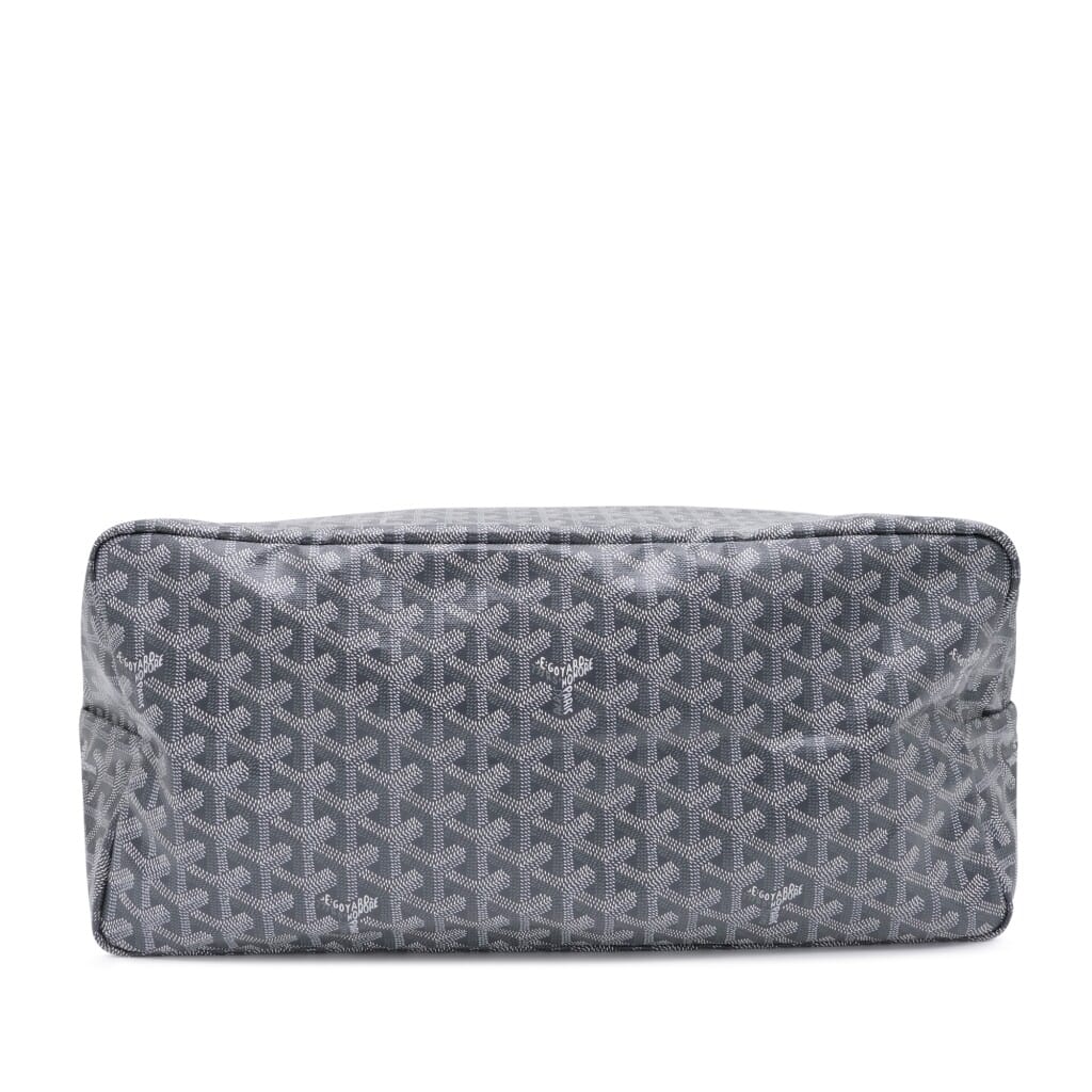 Grey Goyardine Canvas and Chevroches Calfskin Saint Louis GM Bag