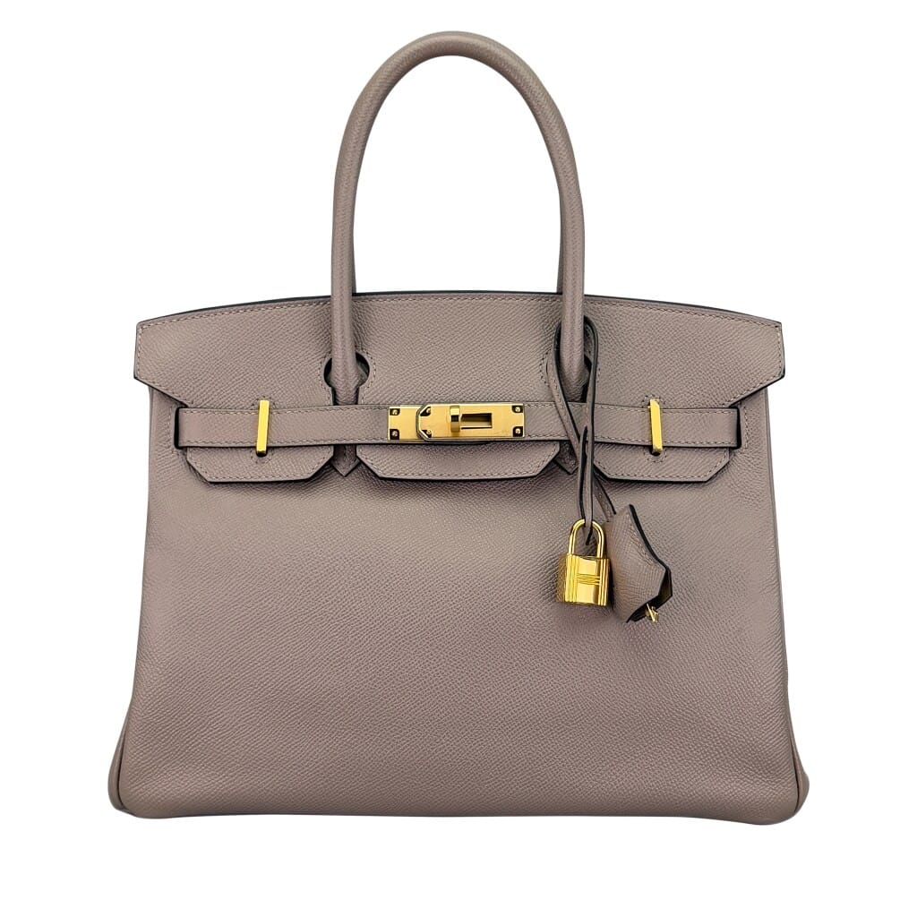 Gris Asphalte Epsom Birkin 30 Gold Hardware, 2018