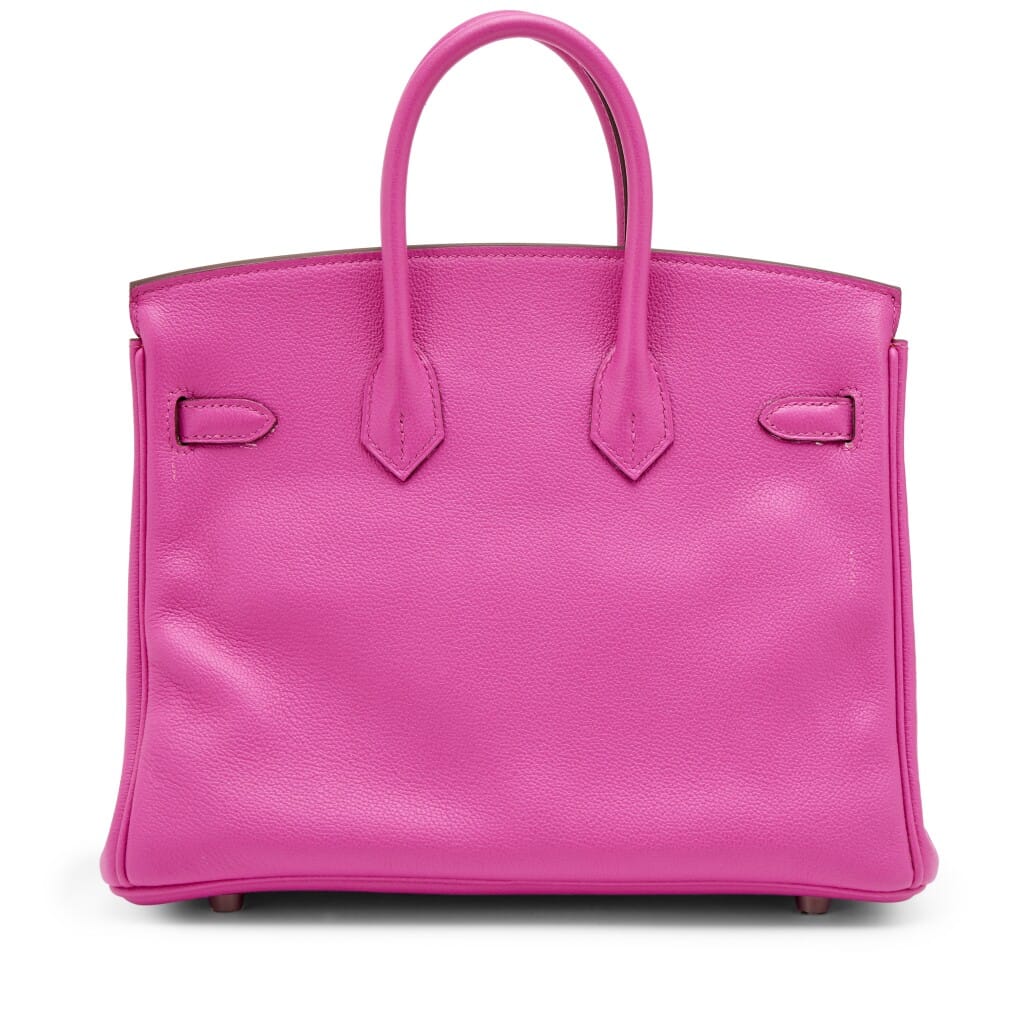 Magnolia and Capucine Novillo Verso Birkin 25 Palladium Hardware, 2020