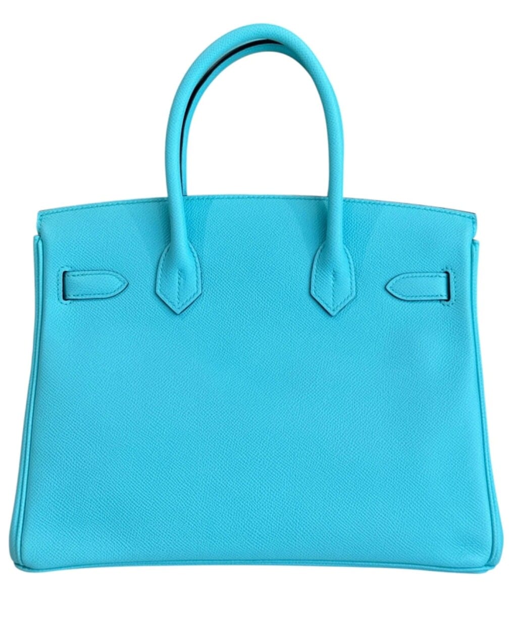 Bleu Atoll Epsom Birkin 30 Gold Hardware, 2015