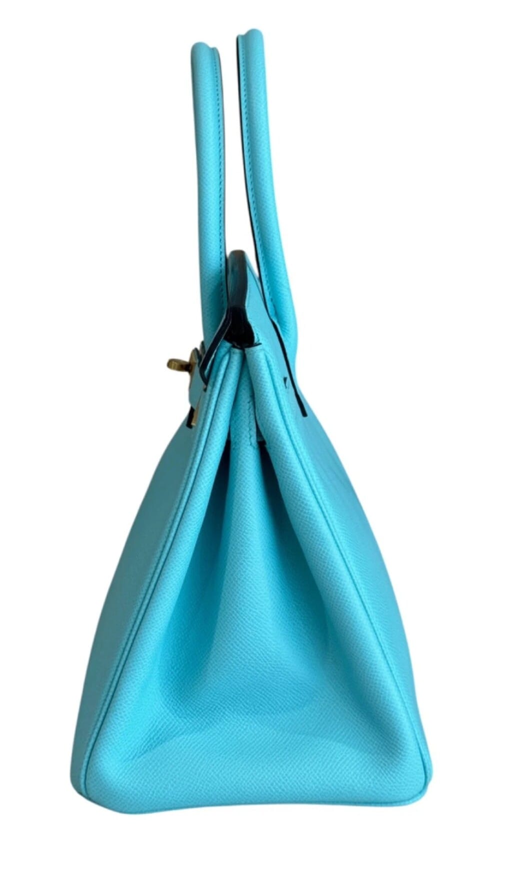 Bleu Atoll Epsom Birkin 30 Gold Hardware, 2015