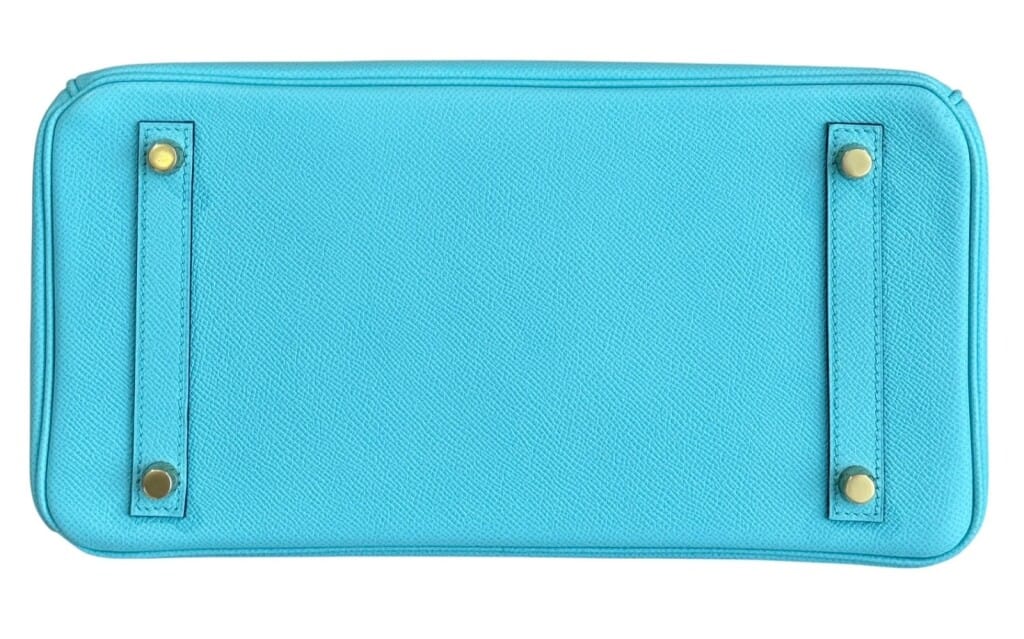 Bleu Atoll Epsom Birkin 30 Gold Hardware, 2015