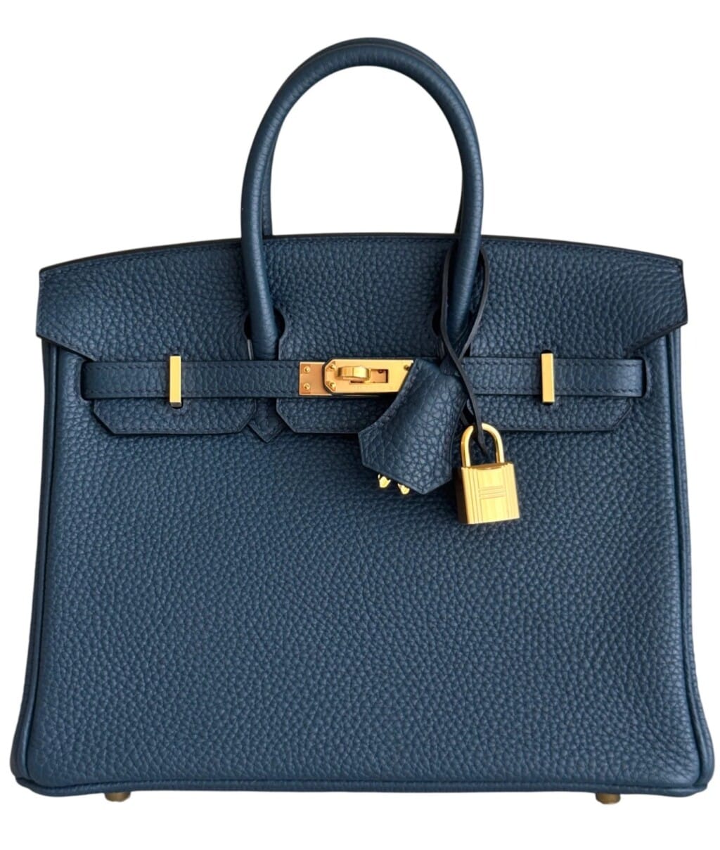 Bleu de Prusse Togo Birkin 25 Gold Hardware, 2021