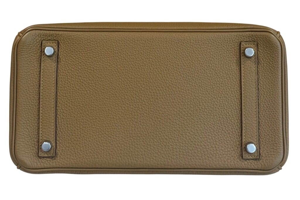 Bronze Dore and Bleu Brume Togo Verso Birkin 30 Palladium Hardware, 2020