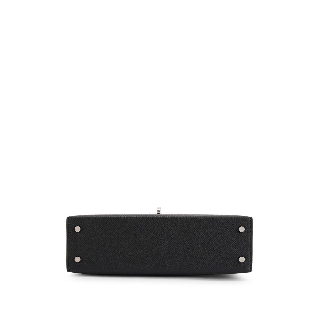 Black Epsom Mini Kelly II 20 Palladium Hardware, 2025
