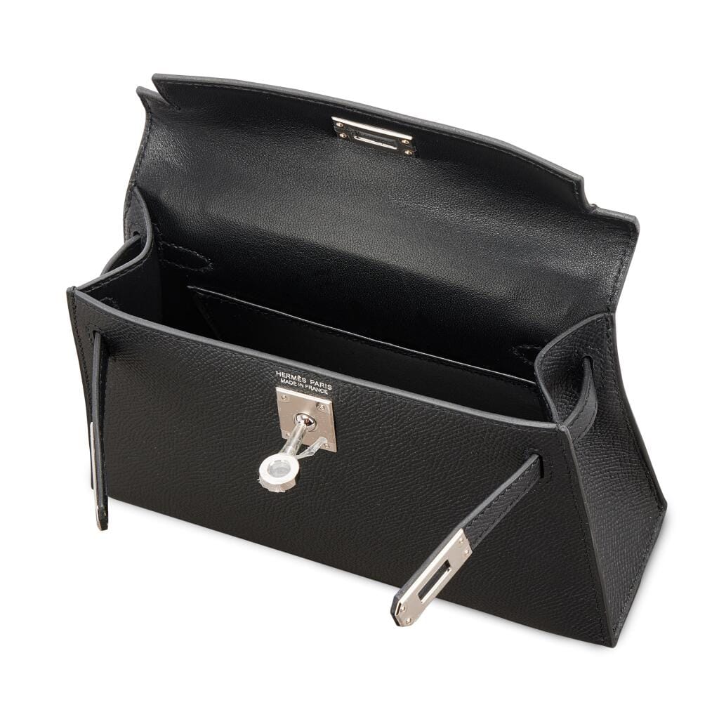 Black Epsom Mini Kelly II 20 Palladium Hardware, 2025